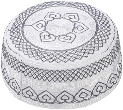 Oração muçulmana kufi chapéu para homens meninos islâmicos gorro de caveira bordado de cabeça bordado kofia topi chapéu de sol ramadan