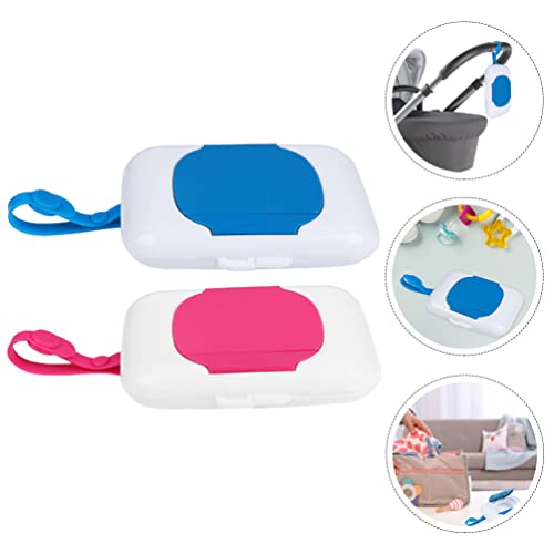 Acessórios para bebês de curas de bebê 2pcs On- the- go wipes dispensador de bebê wipe dispensador reutilizável lenço