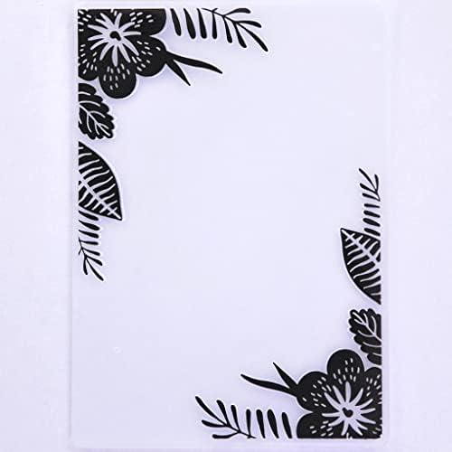 Kwan Crafts Flowers Folhas de canto Plástico Pastas de relevo para fazer cartões de cartão e outros artesanato em papel 3040225