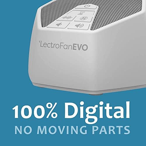 Lectrofan Evo garantiu uma máquina de som de sono sem loop com 22 sons de ventilador exclusivos, máquina de ruído branco para sono