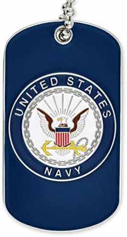 Pinmart Licenciado oficialmente a tag da Marinha dos EUA - Item comemorativo gravável