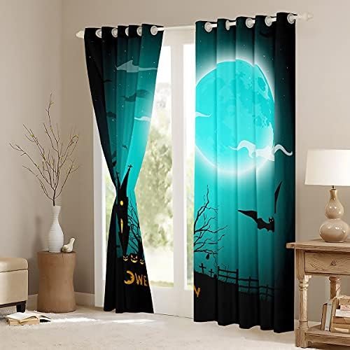 Cortinas de janela de Halloween 52w