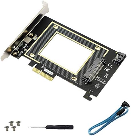 Card de expansão U.2 para PCIE ， SFF 8639 para PCIE 3.0 X4 RISER CARD, Adaptador PCI-E 3.0 x4 SATA, para 2,5 U.2