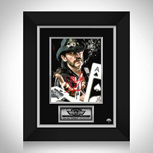 Motorhead Rare-T Lemmy Kilmister Cartões Limited Signature Edition Studio Licenciado Foto Frame Custom