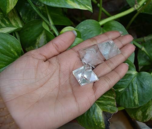 Shiva lingam loj 3pc Natural Transparent Quartz Crystal Pyramid Clear Reiki White Crystal Pyramid ~ I-4843