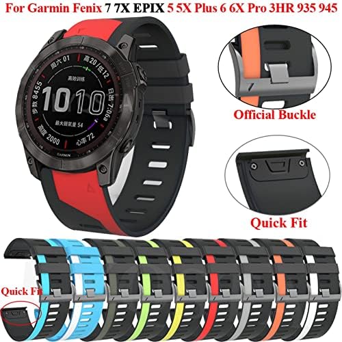 Svapo 22 26mm de 26 mm RATIMENTO INTELIGENTE BAND Strap para Garmin Fenix ​​7 7x 6 6x Pro 5x 5 mais 3HR D2 935 945 Pulseira de pulseira