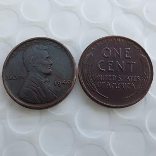 1940 Us Lincoln Cent Cópia Estrangeira Comemorativa Moeda