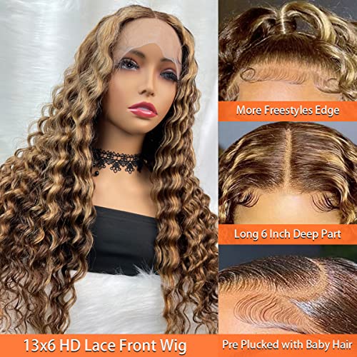 Ombre renda frontal peruca de cabelo humano colorido 13x6 hd peruca frontal perucas de destaque para mulheres negras mel loiro loiro