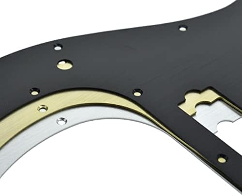 DoPro 13 buracos com canhoto canhoto de estilo moderno de alumínio de alumínio anodizado PickGuard Bass Pickguard American Fender P