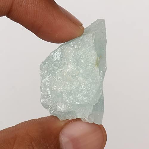 GemHub 71 CT Natural Aqua Sky Sky Aquamarine Cristal, pedra de cura áspera, adequada para meditação/decoração/queda
