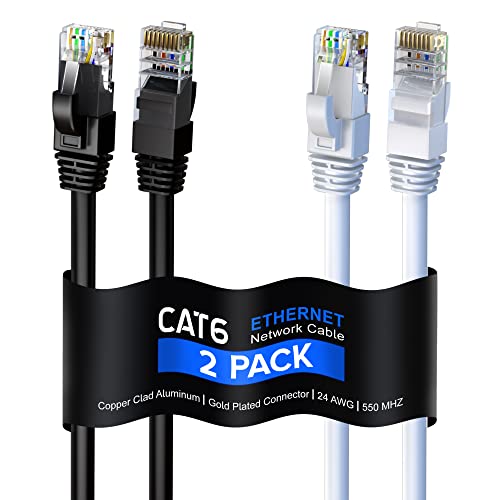 MAXIMM CAT 6 CABO ETHERNET 1,5 pés, cabo CAT6, cabo LAN, cabo de internet e cabo de rede - UTP