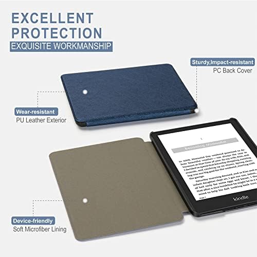 Caso para Kindle Modelo de 8ª geração No.Sy69JL Edition Ultra Thin Cask Magnetic Cober impermeabilizado para No.Sy69JL - Boneca