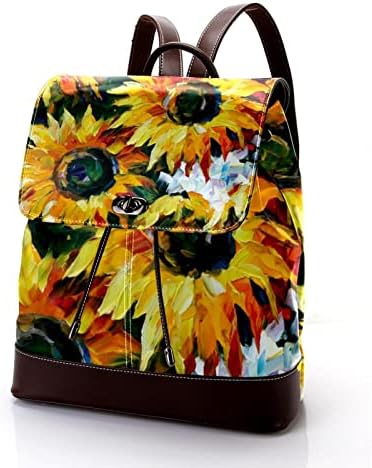 Mochila de laptop VBFOFBV, mochila elegante de mochila de mochila casual bolsa de ombro para homens, pintura retrô Arte Flor do