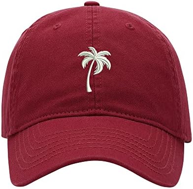 L8502-LXYB BONDO BASEBOL MEN PALM TREE 1 Bordado Caps de algodão lavado Hat Caps de beisebol