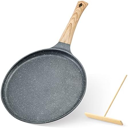 Zalnuuk de 11 polegadas Crepe Pan 3pcs branco e verde e cinza