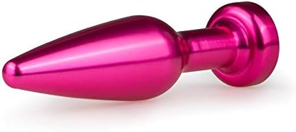 EasyToys Coleção anal - Diamante rosa Buttplug - 11,4 cm / 4,49 polegadas - Metal Buttplug - Múltiplas cores - Encontre seu ponto G
