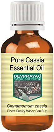 Devprayag Pure Cassia Óleo Essential com vapor de gotas de vidro destilado 100ml x 2