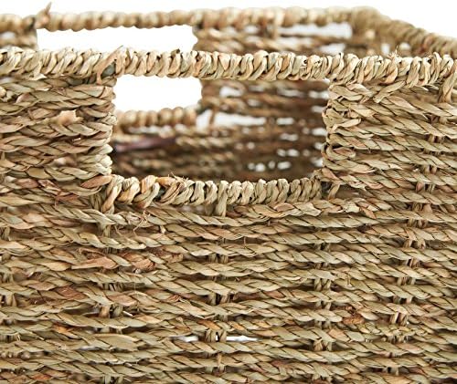 Conjunto inknation4lyfe de 4 cestas de organizador de armazenamento de ervas marinhas com alças de inserção
