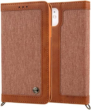 Capa de couro Koahs para iPhone 14/14 Pro/14 Plus/14 Pro Max, capa de flip de carteira com suporte de cartão e cinta, suporte