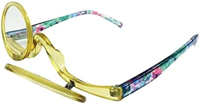 Orreudo 2 em 1 copos de leitura óculos de maquiagem de óculos de leitura com deficiência visual de óculos de maquiagem