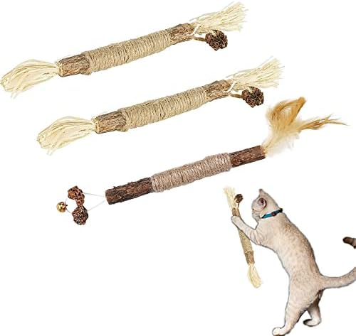 Catnip Toy Toy Catnip Toy para gatos Kitten Toys Toys Cat Toys Silvervine Stick 3 PCs