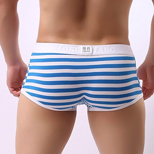 Bolsa de roupas íntimas masculinas Batina listrada sexy Bulge respira roupas de roupas íntimas cuecas masculino masculino para homens