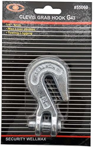 Toolusa 1/4 Clevis Grab Hook usado para reboque, log, hardware de equipamento: TR-TR30-104