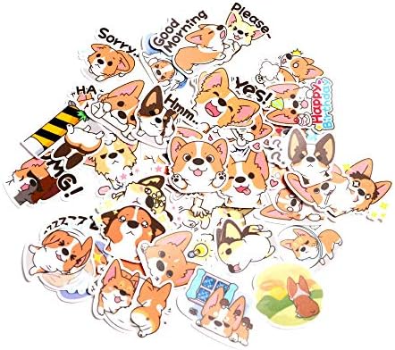 Rutich Cute Corgi adesivo, Scrap Scrapbooking decoração Diário Decoração de decoração Sricker para Diy Diário Diário