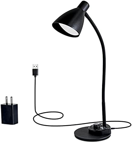 Lâmpada de mesa LED Cesunlight, luz da mesa com carregador USB, 3 temperatura de cor e 20 níveis de brilho, luz de mesa de