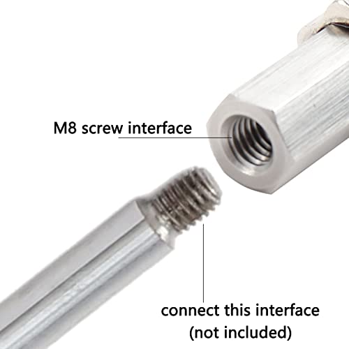 Adaptador de copo de sucção para atuador linear recíproco com conectores de extremidade DIY de parafuso M8 Diy Diâmetro