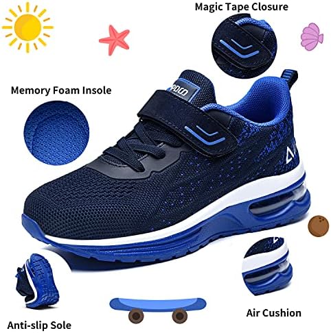 Jarlif Kids Athletic Tenlic Tennis Running Sapath Sport Sport Sport Air Gym Jogging Sneakers for Boys & Girls