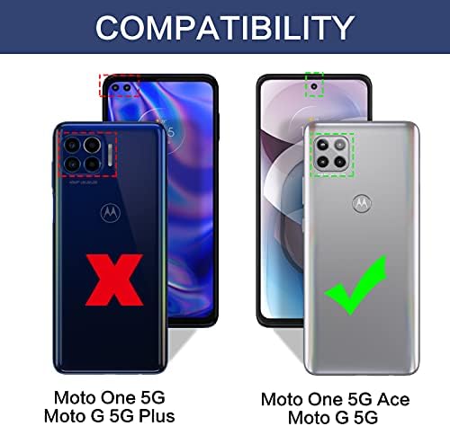 BENTOBEN COMPATÍVEL COM MOOTE ONE 5G ACE CASE, MOTO G 5G, Slim Fit Glow na tampa escura de caixa de proteção contra pára-choques