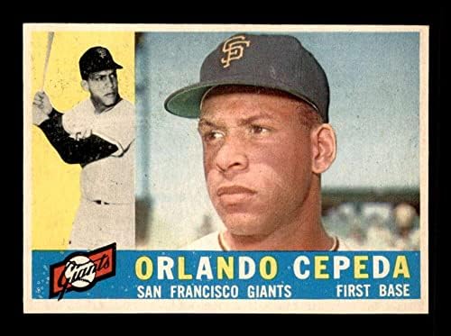 450 Orlando Cepeda Hof - 1960 Topps Baseball Cards classificados Exmt - Baseball Slabbed Cartões vintage autografados