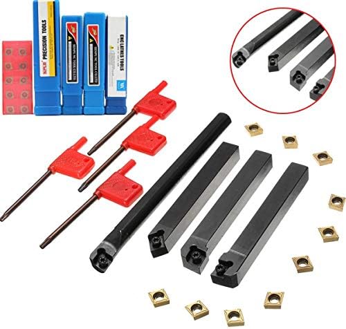 Inserção de carboneto de Kaiseng, 4pcs sclcr/l scmcn 12mm Torno de torneamento de torneamento de torneamento de torneamento