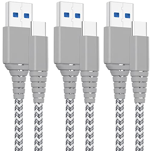 Cabo de carregamento USB Longo Cabo de carregamento de 10 pés 3pack Cabo de carregamento para Samsung Galaxy A53 5G/A23 5G/A33