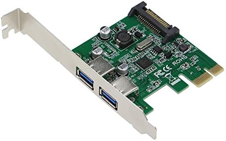 Sedna - PCI Express 2 Porta USB 3.0 Adaptador - Com suporte de baixo perfil - - conexão de energia opcional