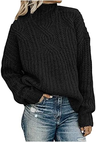Turtleneck Sweter Feminino Tocada de manga comprida Sweaters de pulôver de pullocação de inverno