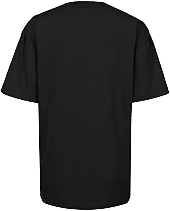 Camisa do dia de St.Patrick para mulheres camisas de estampa de trevo shamrock camisetas soltas tshirts manga curta