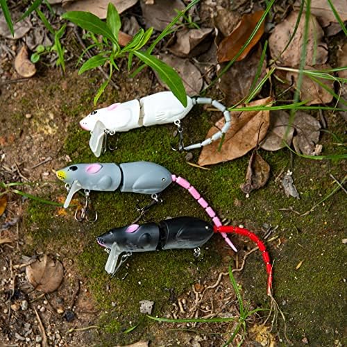 Ratos goture ratos iscas de pesca de ratos topwater 3d mouse isca isca artificial rat swimbaits bass trutas hard istle kit