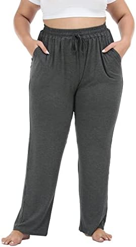 Calça de lounge com tamanho de lounge ativo feminino feminino