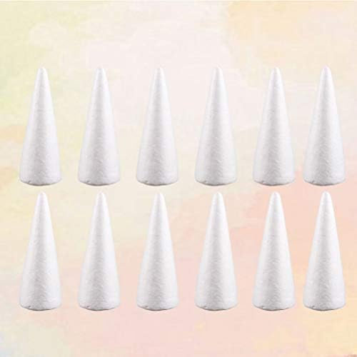 Cones de isopor de 12 produtos genéricos- artesanato de isopor branco cones de isopor brah cutrine arde de Natal Modelagem