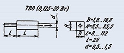 Resistor TVO-0.25 0,25 watt 27 KOM URSS 4 PCs