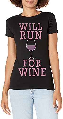 Camiseta gráfica de Wine-Up Women's Women para Wine Crew Neck