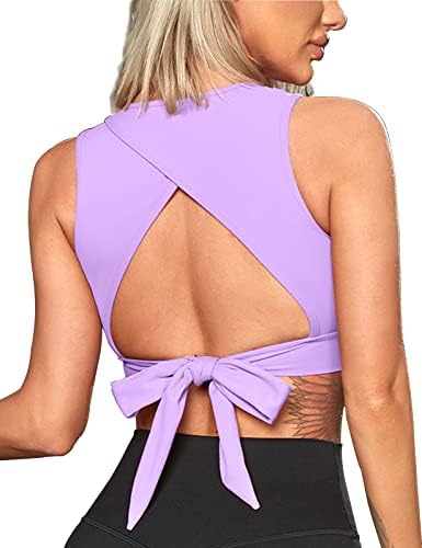 Womens Open Back Sports Bra High Neck Sports Top Top Sports Sports Sports Tops Tops Crop Crop Yoga Gym Tank