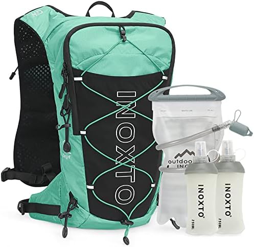 Mochila Inoxto Hydration Pack ， Mochila de água com bexiga de água à prova de vazamentos de 2l, colete de hidratação para homem,