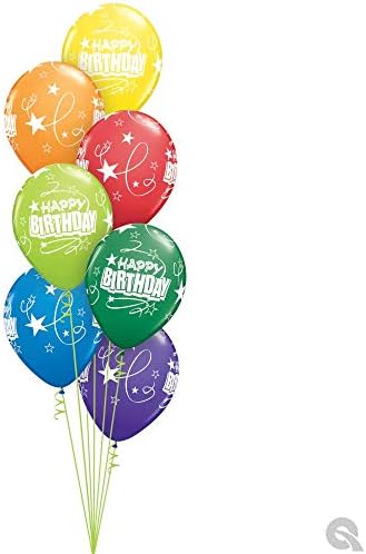 Qualatex 11 Loops de aniversário e estrelas da Pioneer Balloon Company