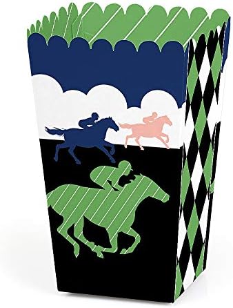 Kentucky Horse Derby - Festas de corrida de cavalos favoritos caixas de tratamento de pipoca - Conjunto de 12