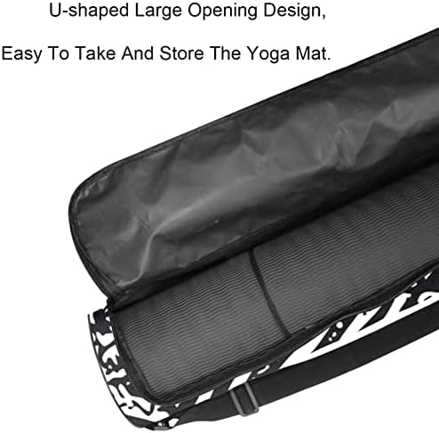 Laiyuhua Yoga Mat Bag, bolsa de ginástica de ioga com zíperas duplas para mulheres e homens - zíperes lisos, abertura grande