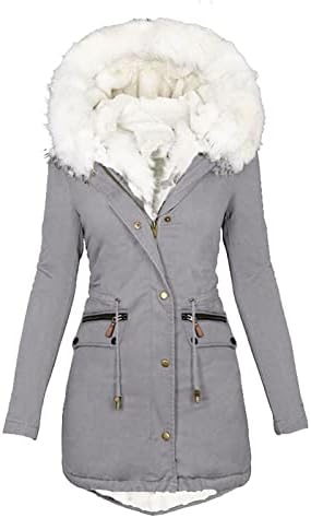 Casacos de inverno de tamanho grande para mulheres, 2022 lã de lã de jaqueta parka moda moda casual manga longa quente desfalada