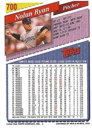 1993 Topps Gold 700 Nolan Ryan Texas Rangers Baseball NM-MT